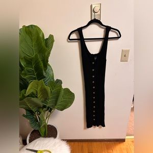 Forever 21 knit tanktop button down dress